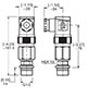 Dimensional Image for VMF-VR: Low Pressure / Return Type D: Visual & Electrical Switch (2089823)