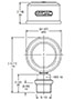 Dimensional Image for VMF-VR: Low Pressure / Return Type E/ES: Gauge (306828)