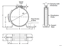 Dimensional Image for Cylindrical Straps