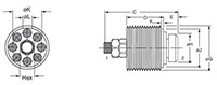 Dimensional Image for Cartridge Valves, Hose Break/Check