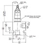 Dimensional Image for DB Pressure Relief Valve, Direct Acting, Poppet Type (DB08P-01)
