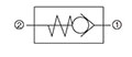 Hydraulic Symbol for RV Cartridge Valves-Check Valves and Load, Ball Type