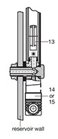 Component Parts for FSK Series Fluid Level Indicator with Electric Level Switch