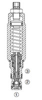 RS Cartridge Valves-Check Valves and Load, Counterbalance Valve (RS08-01)