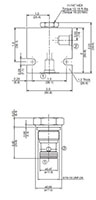 Dimensional Image for RV Cartridge Valves-Check Valves and Load, Ball Type (RV06A-01)