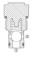 RV Cartridge Valves-Check Valves and Load, Ball Type (RV10A-01)