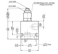 Dimensional Image for Flow Control Valves, Needle, Poppet Type (2599172) SD08-01