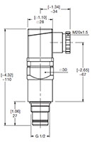 Dimensional Image for VD: High Pressure Type D: Visual & Electrical Switch (2070797)