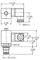 Dimensional Image for VD: High Pressure Type LZ and Type LE: Visual & Electrical Switch (1287907)