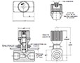Dimensional Image for Valves, In-Line Needle/Flow Control