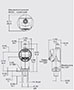 Dimensional Image for EDS 33XX Pressure Switch (909351)