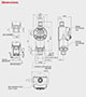 Dimensional Image for EDS 33XX Pressure Switch (908728)