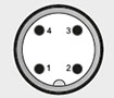 Pin Connections M12x1 for HDA 47XX Pressure Transducer